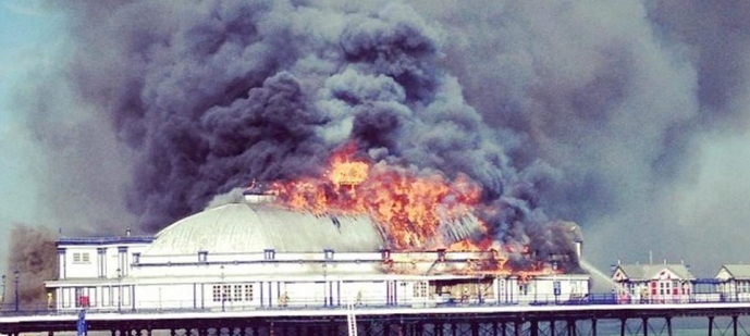 Eastbourne Pier on Fire